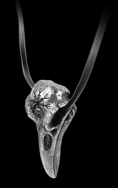 Alchemy Helm Of Awe Ravenskull Pendant — Inacoma 3 Alchemy Helm Of Awe Ravenskull Pendant — Inacoma
