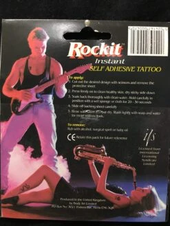 ROCKIT Temporary Tattoo Waterproof Iron Maiden 1993 (Removable) VINTAGE — Inacoma 11 ROCKIT Temporary Tattoo Waterproof Iron Maiden 1993 (Removable) VINTAGE — Inacoma -Inacoma Stores 290C63FB C53E 47BB 83FD 1ED475279082