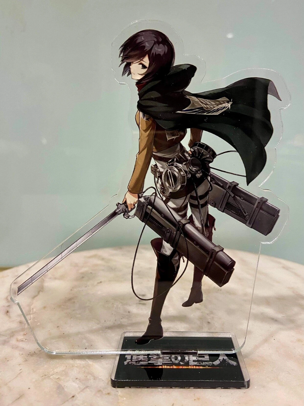 Attack On Titan Mikasa Ackerman - Acrylic Stand - Cake Topper / Desk Stand — Inacoma 3 Attack On Titan Mikasa Ackerman - Acrylic Stand - Cake Topper / Desk Stand — Inacoma