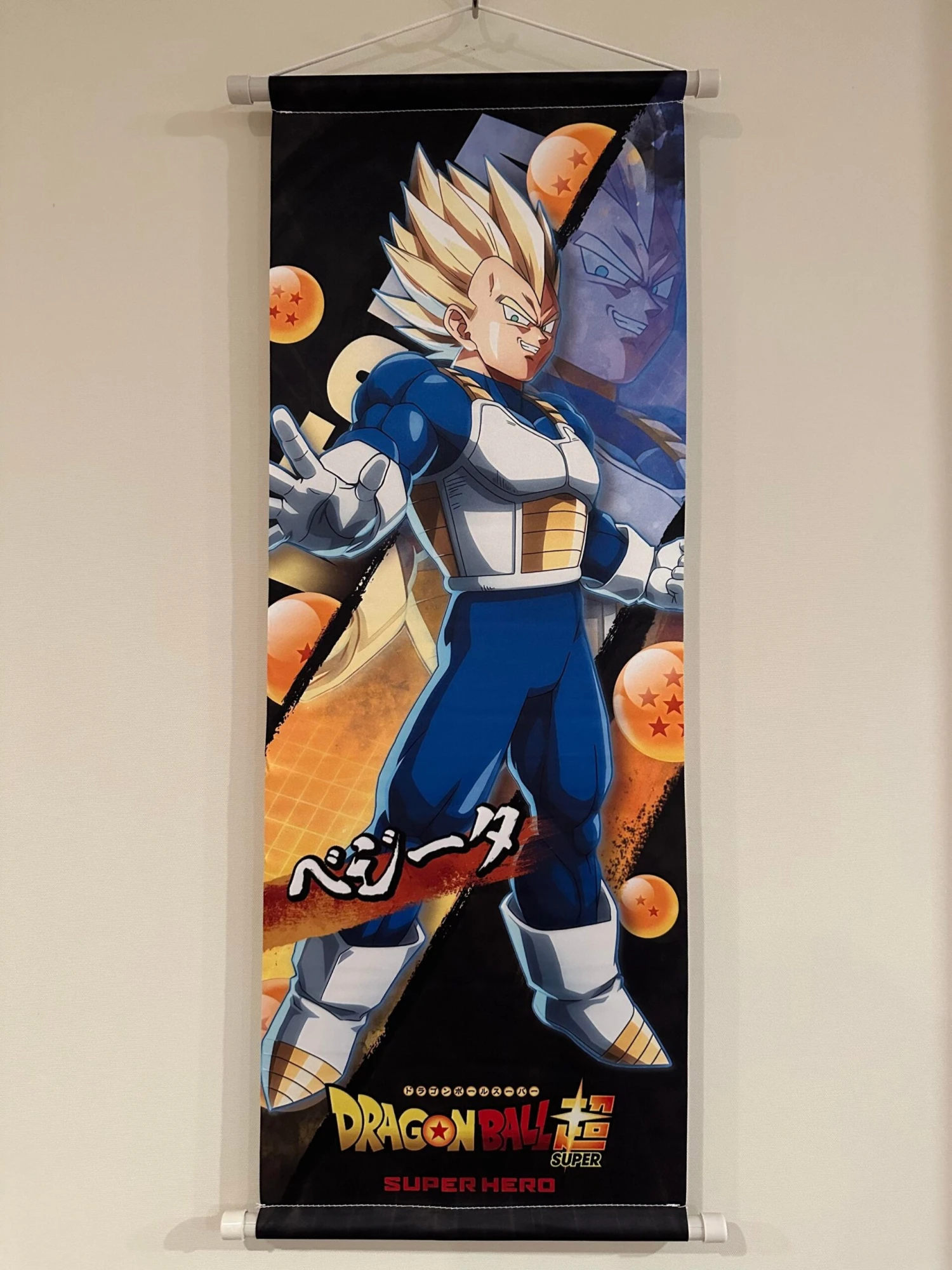 DRAGO BALL SUPER Super Saiyan Vegeta - TEXTILE SCROLL POSTERS — Inacoma 3 DRAGO BALL SUPER Super Saiyan Vegeta - TEXTILE SCROLL POSTERS — Inacoma