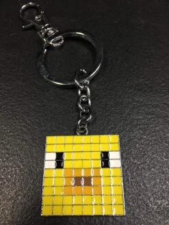 Minecraft - Yellow Sheep Metal Keyring — Inacoma