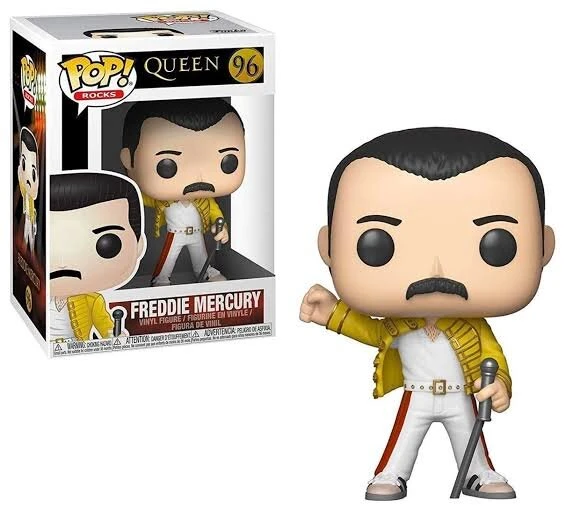 QUEEN - FREDDIE MERCURY WEMBLEY 1986 96 FUNKO POP VINYL FIGURE — Inacoma 3 QUEEN - FREDDIE MERCURY WEMBLEY 1986 96 FUNKO POP VINYL FIGURE — Inacoma
