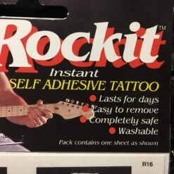 ROCKIT Temporary Tattoo Waterproof WASP 1990 (Removable) VINTAGE — Inacoma -Inacoma Stores 8E3BB68F A790 4C9F B46E BE3811C44CAD