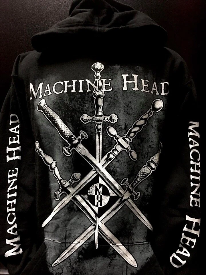 MACHINE HEAD - SWORDS HOODIE — Inacoma 3 MACHINE HEAD - SWORDS HOODIE — Inacoma