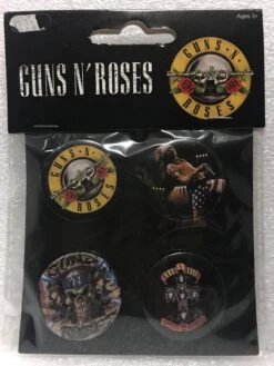 Guns βNβ Roses - 4 Badges Set β Inacoma