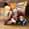 Demon Slayer - Tanjiro Kamado & Nezuko Kamado & Zenitsu Agatsuma Canvas Pillow — Inacoma