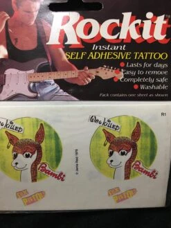 ROCKIT Temporary Tattoo Waterproof Sex Pistols 1979 (Removable) VINTAGE — Inacoma
