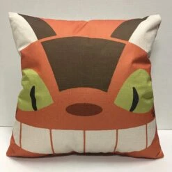 My Neighbour Totoro Cat Bus - Canvas Pillow — Inacoma