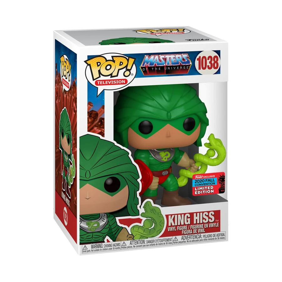 Masters Of The Universe - King Hiss NYCC 2020 US Exclusive Funko Pop! Vinyl 1038 — Inacoma 4 Masters Of The Universe - King Hiss NYCC 2020 US Exclusive Funko Pop! Vinyl 1038 — Inacoma - Image 2