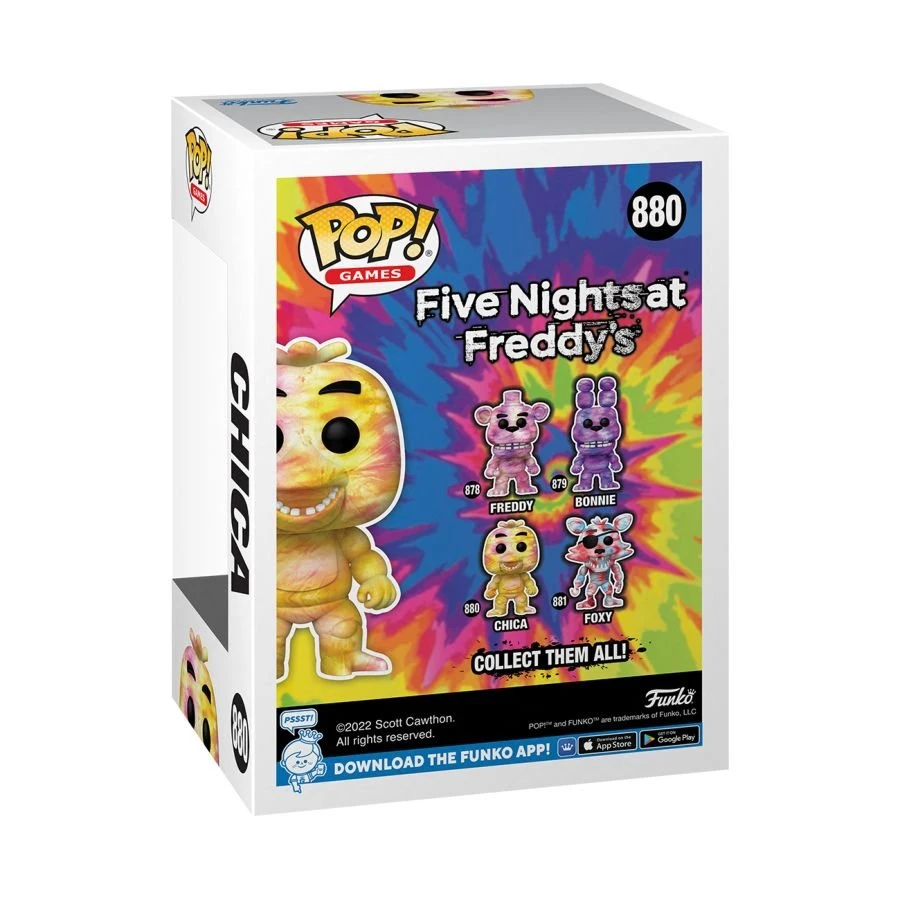 Five Nights At Freddy's - Chica Tie Dye Funko Pop! Vinyl 880 — Inacoma 4 Five Nights At Freddy's - Chica Tie Dye Funko Pop! Vinyl 880 — Inacoma - Image 2