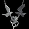 Alchemy Epiphany Of St. Corvus Pendant — Inacoma 1 Alchemy Epiphany Of St. Corvus Pendant — Inacoma -Inacoma Stores P771 Raben Herz Halskette