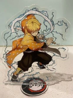 Demon Slayer Zenitsu Agatsuma - Acrylic Stand - Cake Topper / Desk Stand — Inacoma
