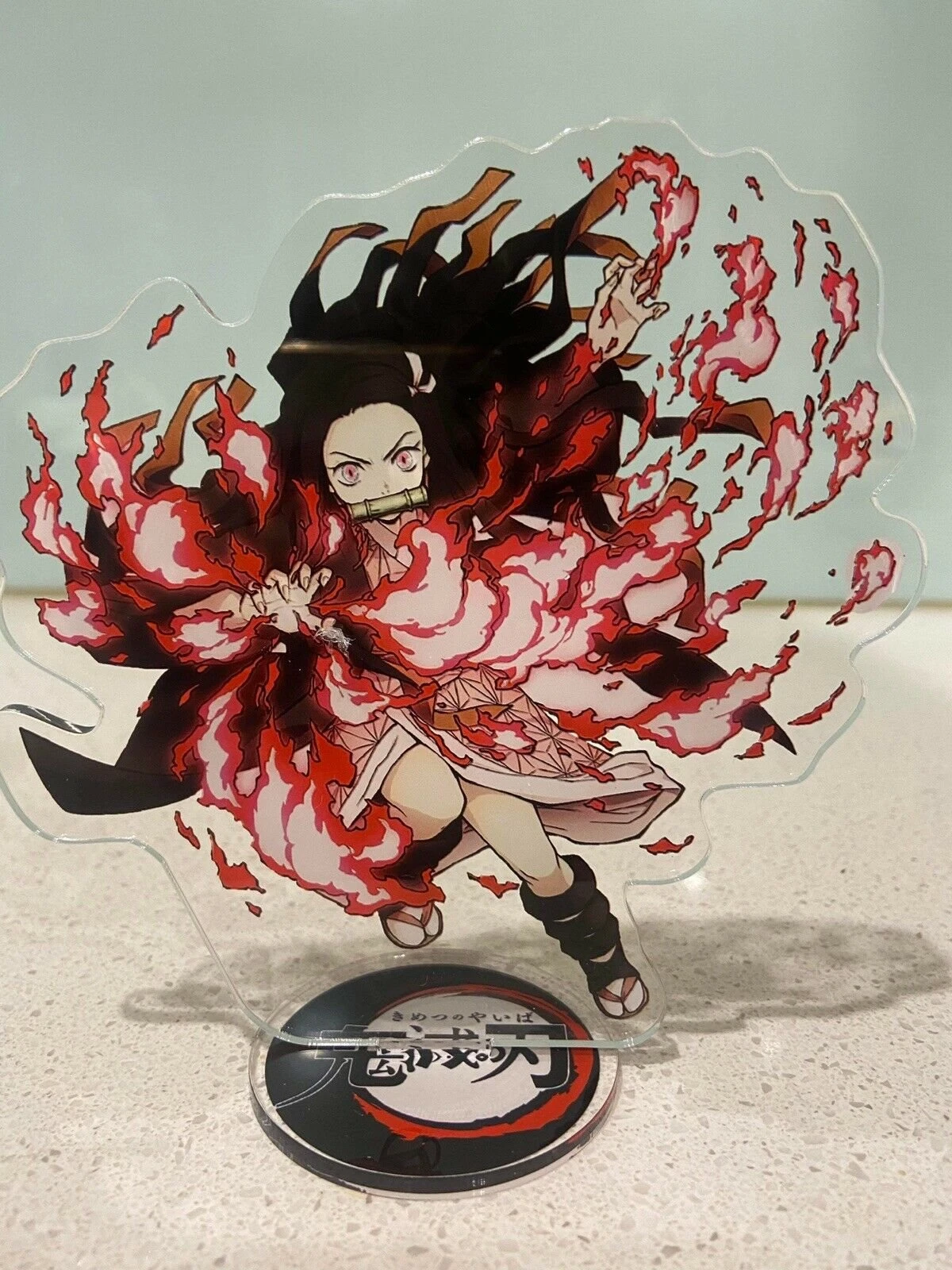 Demon Slayer Nezuko Kamado - Acrylic Stand - Cake Topper / Desk Stand — Inacoma 3 Demon Slayer Nezuko Kamado - Acrylic Stand - Cake Topper / Desk Stand — Inacoma